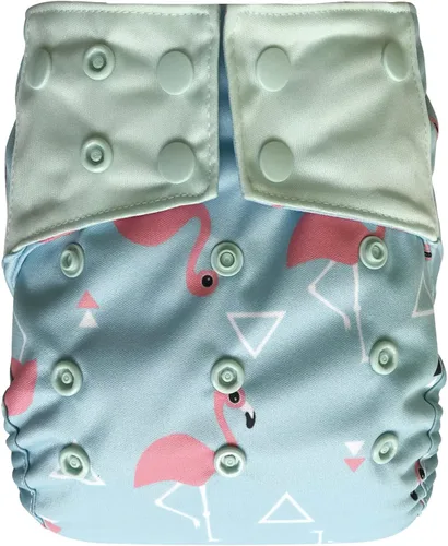 Vista 10 de Funda de pañales reutilizable: carcasa impermeable para pañales de tela preplegados, planos, ajustados o insertos (flecha negra)