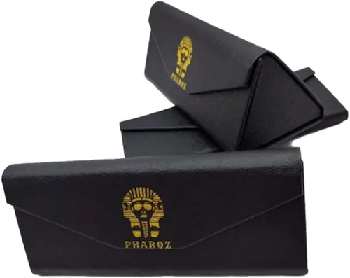 Vista 6 de Pharoz Gafas de sol de polígono de gran tamaño con corte de diamante degradado sin montura