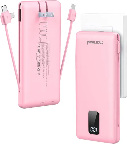 Vista 17 de Charmast - Cargador portátil con batería de 10000 mAh Púrpura