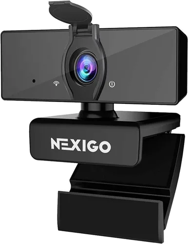 Vista 10 de NexiGo Iris, cámara web 4K AI con sensor de 1/1.8 pulgadas, memoria flash integrada, HDR, PiP, control estilo DSLR, encuadre/seguimiento automático