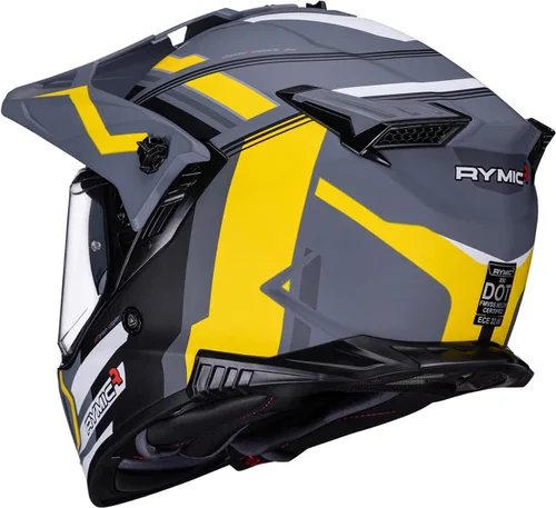 Vista 3 de X60 - Casco deportivo doble, casco de motocicleta de aventura con visera solar integrada, cascos para motos de nieve todoterreno para adultos