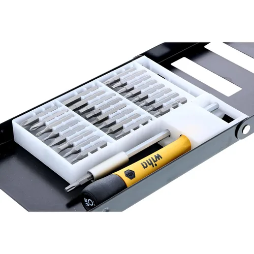 Vista 3 de Wiha - 75992 - Set de broca intercambiable de precisión sistema 4, Torx, Plana, Phillips, Pulgada Hexagonal, con mango de precisión ESD, 27