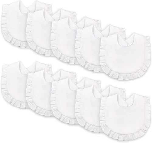 Vista 12 de Baberos de muselina para bebés, baberos para babero de dentición para bebé niña o niño de muselina de algodón