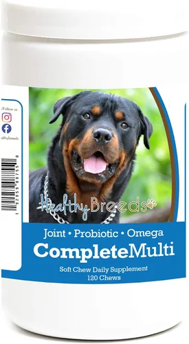 Vista 64 de Healthy Breeds Affenpinscher todo en uno multivitamínico suave masticable 120