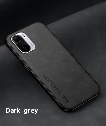 Vista 4 de Kepuch Funda de seda negra para Xiaomi 11i/11X Pro, Redmi K40/K40 Pro, Poco F3 - Magnético, Placa de metal incorporada