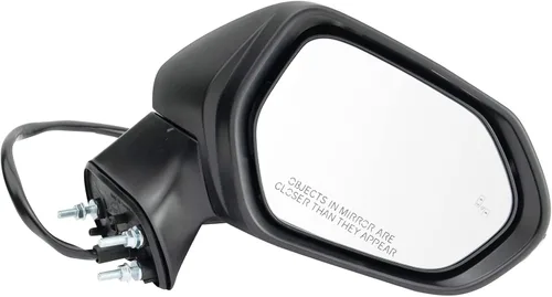 Vista 26 de TRQ Cubierta cromada del espejo manual del lado del pasajero, acabado liso para Volvo VNL 2004-2014 Para Volvo VNL 2004-2014