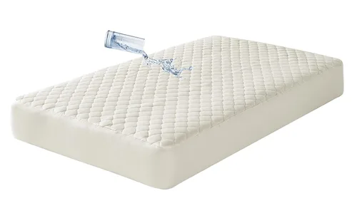 Vista 5 de American Baby Company Funda de colchón acolchada impermeable natural para cuna, hecha con capa superior de algodón orgánico