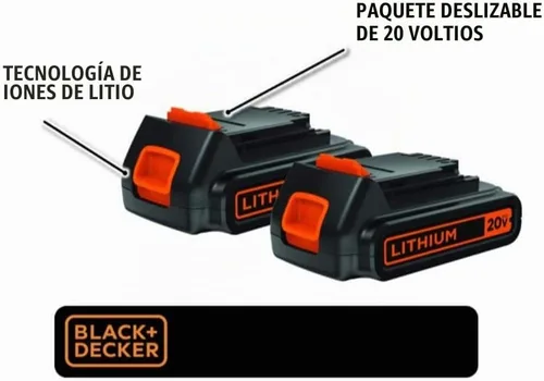 Vista 3 de BLACK+DECKER LBXR20-OPE2 Batería de 20 voltios de ion de litio, inalámbrica, 2