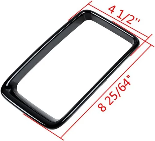 Vista 3 de 7 piezas de cubierta de rejilla frontal negra brillante compatible con modelos Jeep Grand Cherokee 2014-2016