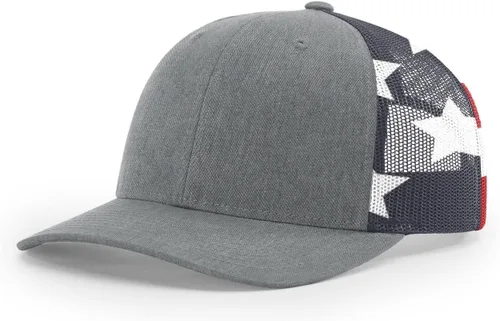 Vista 135 de Richardson 112 Gorra de Camionero - Gorra Snapback Ajustable Premium - Gorras Richardson en Blanco de Seis Paneles Estructurados Árbol real Max 7