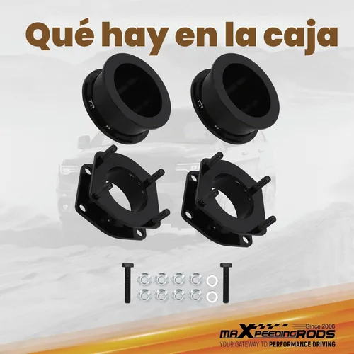 Vista 7 de maXpeedingrods Kit de elevación de 2 pulgadas para Jeep Grand Cherokee WK Commander XK 2006-2010, kit de separador de elevación de suspensión