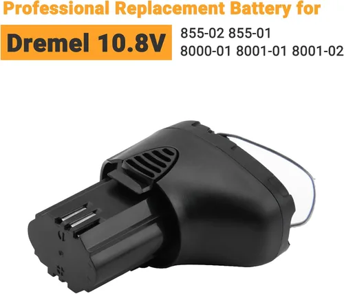 Vista 2 de Shentec Batería de 10.8V 3000mAh compatible con Dremel 855-02 855-01
