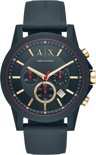 Vista 19 de Reloj cronógrafo Armani Exchange AX para hombre con correa de cuero, acero inoxidable o silicona