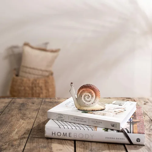 Vista 2 de Foreside Home and Garden Figura de caracol de hierro fundido - Foreside Home & Garden
