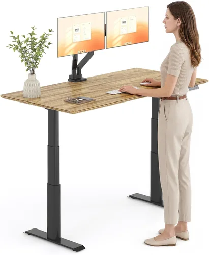 Vista 15 de FLEXISPOT E8 Premium North American - Escritorio de pie de nogal negro