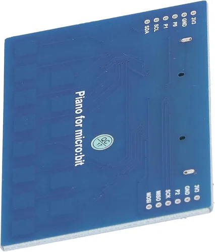 Vista 7 de Mini módulo de piano, mini módulo de piano para micro:bit, mini módulo de piano placa de expansión controlador táctil capacitivo TTP229 I2C interfaz
