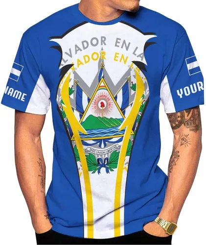 Vista 27 de Ligthuy - Camisa de El Salvador con nombre personalizado 3D, camiseta con la bandera de El Salvador para hombres y mujeres, camisetas unisex S-5XL