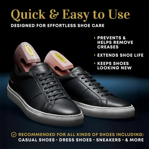 Vista 3 de Stratton Cedar Shoe Tree - Árboles para zapatos para hombres y mujeres, zapatillas, ensanchadores y moldeadores CRECIDO EN EE. UU