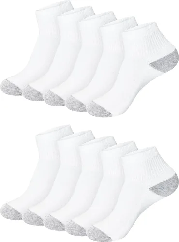 Vista 9 de Hanes Women's Cushioned Athletic Ankle Socks (10-Pack)