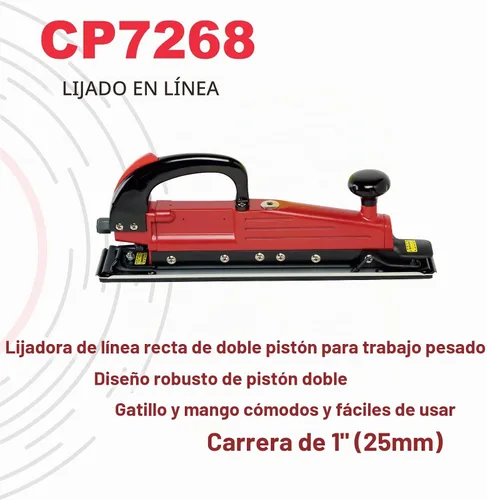 Vista 2 de Chicago Pneumatic CP7268 - Herramienta de lijadora neumática, mejoras para el hogar, herramientas de carpintería, pulidora, herramienta de lijado