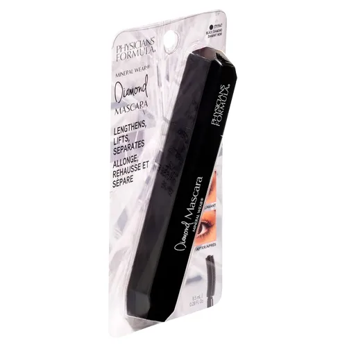 Vista 7 de Physicians Formula Mineral Wear Diamond Mascara Black Diamond 2.12 FL Oz, dermatológicamente probada, aprobada por oftahlamólogos, ojos sensibles