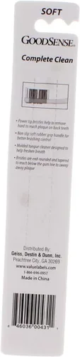 Vista 2 de GoodSense Complete Clean Cepillo de dientes suave con limpiador de lengua, 2