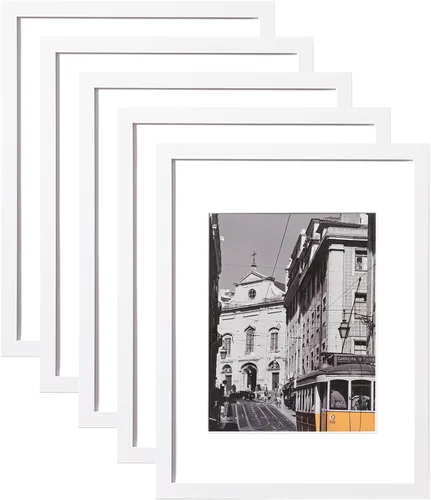 Vista 30 de eletecpro Juego de 5 marcos de fotos de 8 x 10 pulgadas, collage de fotos, decoración de pared, fotos de 5 x 7 con paspartú o de 8 x 10 pulgadas sin