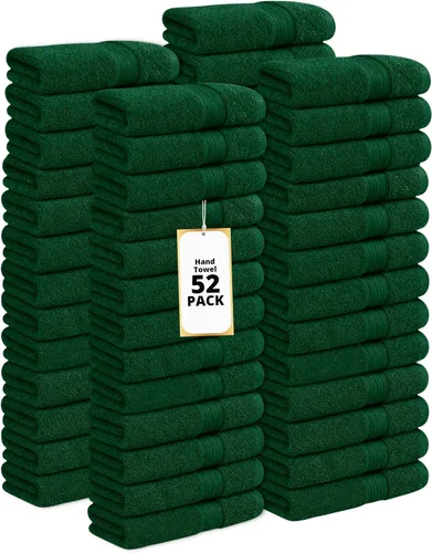 Vista 34 de Ample Decor Toalla de mano de 18 x 28 pulgadas, paquete de 6, 600 GSM, 100% algodón, certificado Oeko Tex, suave, absorbente, gruesa, duradera Beige