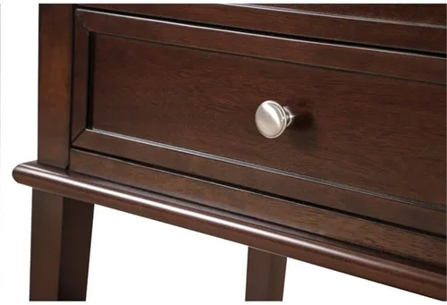 Vista 7 de Glory Furniture Mesita de noche Newton con 2 cajones en capuchino