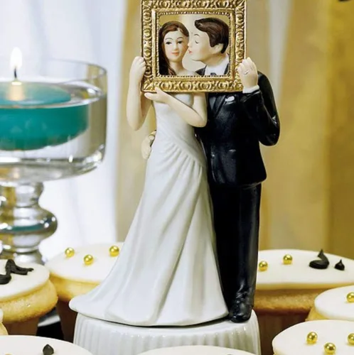 Vista 3 de Weddingstar Picture Perfect Couple - Figura de porcelana para tartas