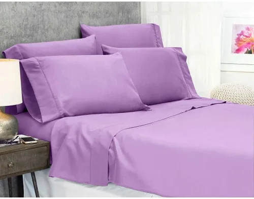Vista 29 de Sábana egipcia beige maciza Full- 1 sábana bajera ajustable extra profunda para colchón de 16.0 in a 18.0 in