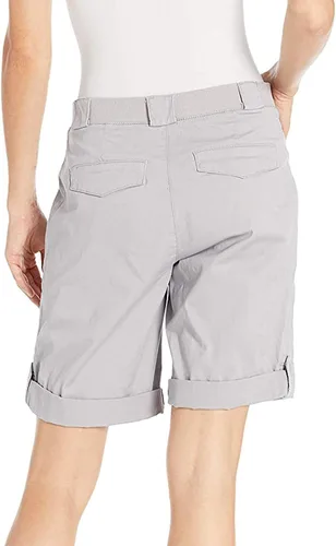 Vista 2 de Rvidbe Pantalones cortos fluidos para mujer, pantalones cortos deportivos para mujer, casuales, elásticos, de cintura alta, pantalones cortos
