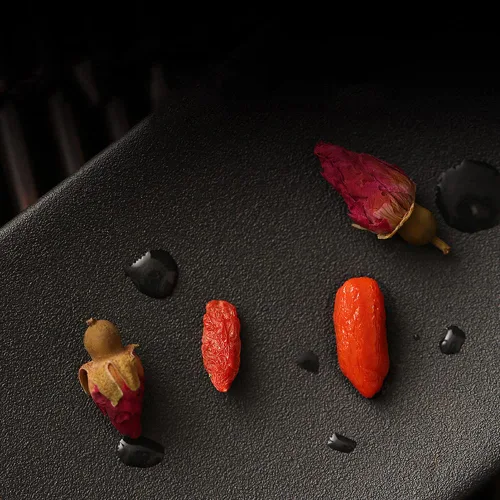 Vista 4 de Gouqi, vid de matrimonio, Lycium Chinensis, Wolfberry, Lycium Chinensis, Goji Berry, Red Chinese Wolfberry Goqi, níspero, Goji, Goji Berry