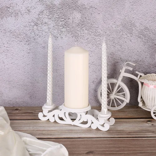 Vista 5 de Unity - Portavelas Unity para ceremonia de boda, portavelas para decoración de centros de mesa de bodas (velas no incluidas) No Candles, Fits 2