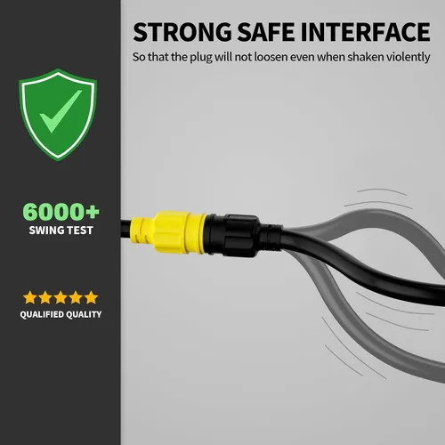 Vista 4 de POWGRN Cable de alimentación RV de 10 pies, cable de extensión de generador