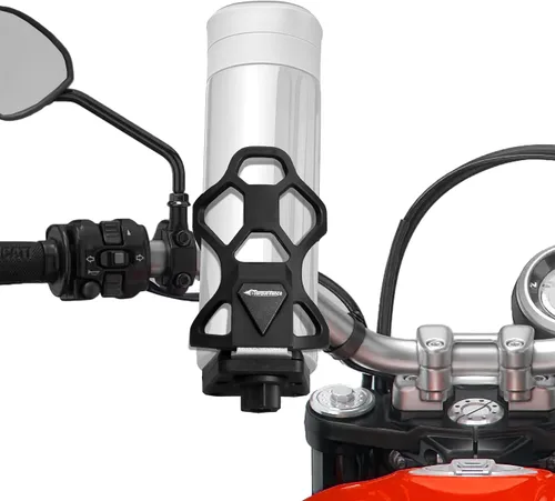Vista 2 de Portavasos antirrobo para motocicleta, se adapta a botellas de 2.1 a 3.7 pulgadas de diámetro, tamaño ajustable extra grande para botella de agua