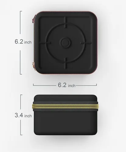 Vista 2 de SHBC Estuche para cartuchos de CO2 de 0.42 oz, soporte organizador de viaje silencioso negro, almacenamiento seguro para cartuchos de CO2/N2O