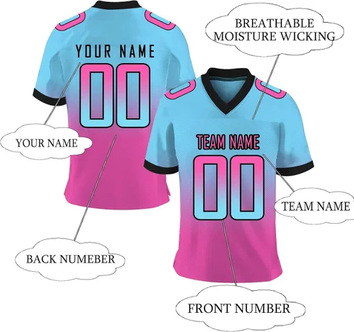 Vista 3 de Camiseta de fútbol personalizada para niños y adultos con número de nombre, camiseta de fútbol personalizada para hombres y mujeres