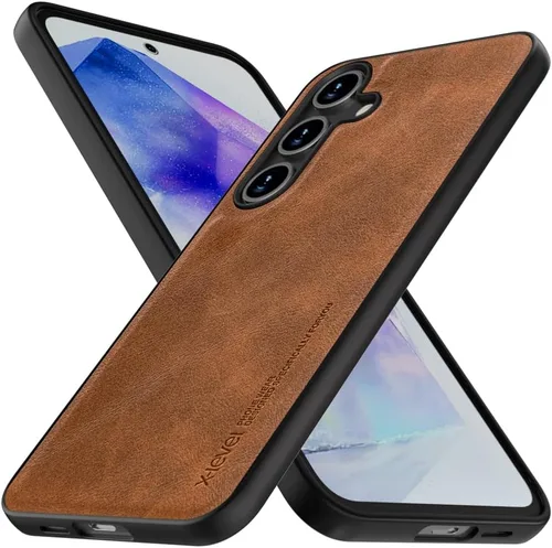 Vista 29 de X-level Funda para Samsung Galaxy A53 5G - Funda delgada de piel sintética de alta calidad para teléfono A53 5G, suave, a prueba de golpes, Marrón