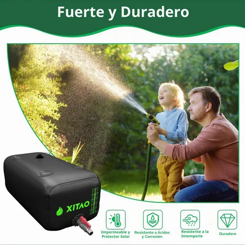 Vista 5 de XITAO Contenedores de almacenamiento de vejiga de agua, tanque de agua, almacenamiento de agua portátil plegable, contenedores de bolsa