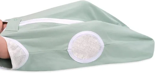 Vista 6 de TWINOR Breathable Reduce Suffocation Risk Baby Wearable Blanket, Sleeping Bag with 2-Way Zipper, Tog 0.5 Soft Sack