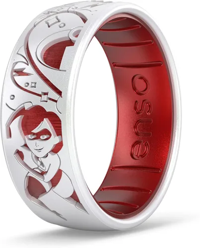 Vista 11 de Enso Rings Disney Pixar Collection - Anillos clásicos de silicona grabados - Diseño cómodo y flexible