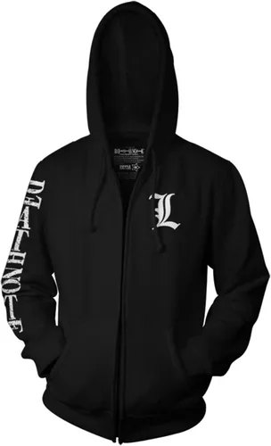 Vista 2 de Ripple Junction Death Note - Sudadera unisex con capucha de forro polar con cremallera completa para adultos