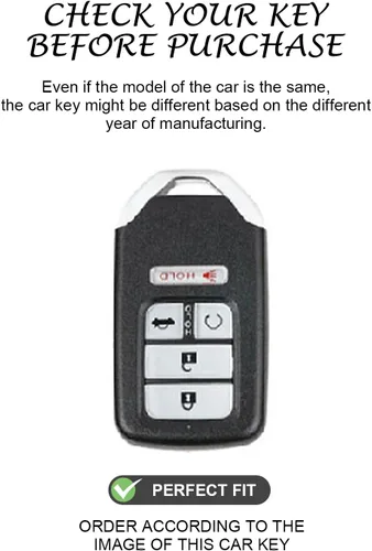 Vista 8 de Funda para llavero Honda compatible con Accord Civic CRV Pilot Odyssey 5 botones, carcasa de TPU suave para llaves