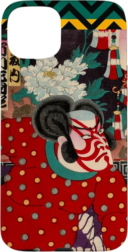 Vista 9 de Funda para iPhone 11 Pro Max Fierce Samurai japonés Kabuki Woodblock