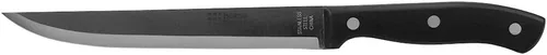 Vista 8 de Home Basics - Cuchillo de tallar de acero inoxidable con mango contorneado de baquelita, 8.0 in, color negro, Negro