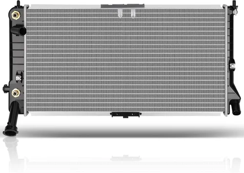 Vista 45 de SCITOO Conjunto de radiador de aluminio refrigerante del motor para 1986-1994 para Nissan D21 2.4L 3.0L 1987 para Nissan para Pathfinder 2.4L