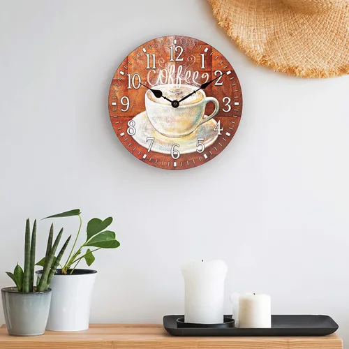 Vista 6 de La Crosse Clock 404-2631C-INT Reloj de pared analógico de cuarzo redondo de 12 pulgadas