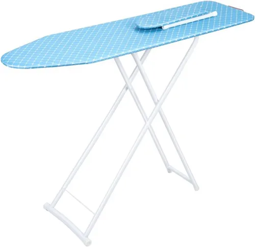 Vista 4 de Tabla de planchar, tabla de planchar de tamaño completo, tabla de planchar de escritorio de 42 pulgadas con soporte para plancha, altura ajustable