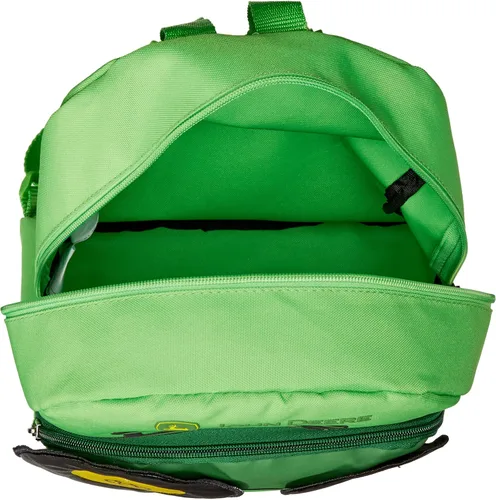 Vista 3 de John Deere - Mochila para niño pequeño con estampado de tractor, Verde lima (Lime Green)), JFL287GT